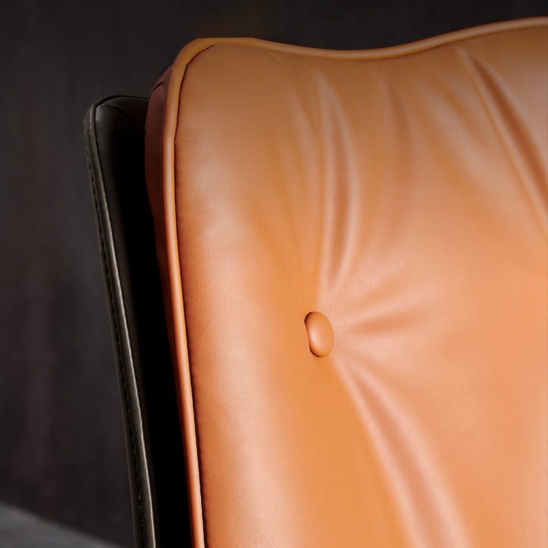 Industrial Metal Kitchen Dining Chair Solid Back Dining Chair