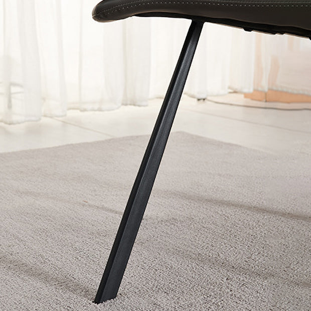 Industrial Metal Kitchen Dining Chair Solid Back Dining Chair