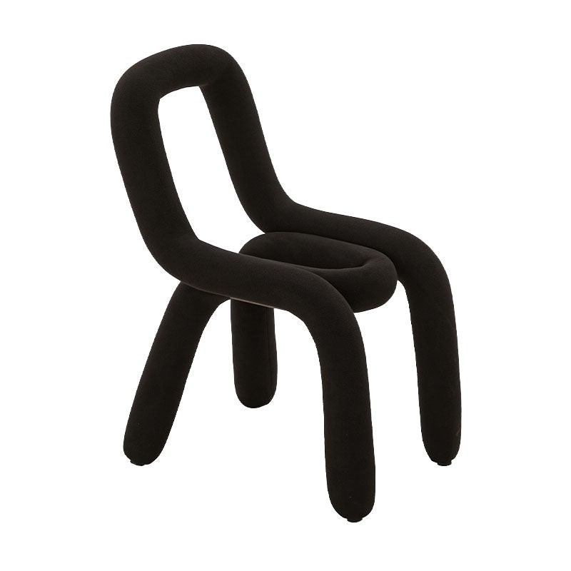 Modern Velvet Dining Room Chair Armless Metal Side Chair for Home Use