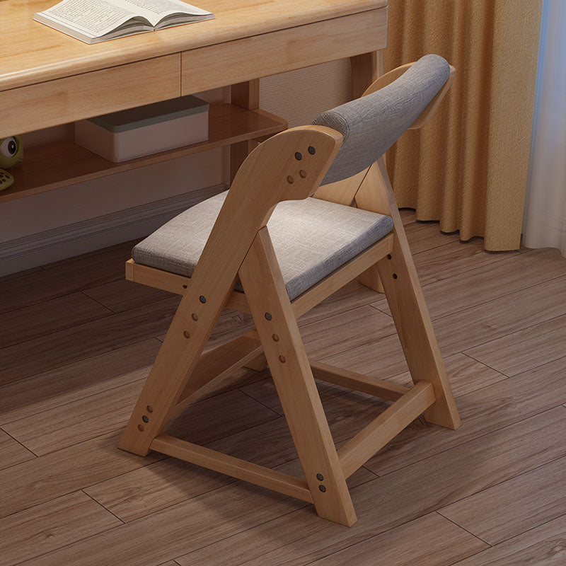 Contemporary Dining Chair Open Back Dining Armless Side Chair with Wooden Legs