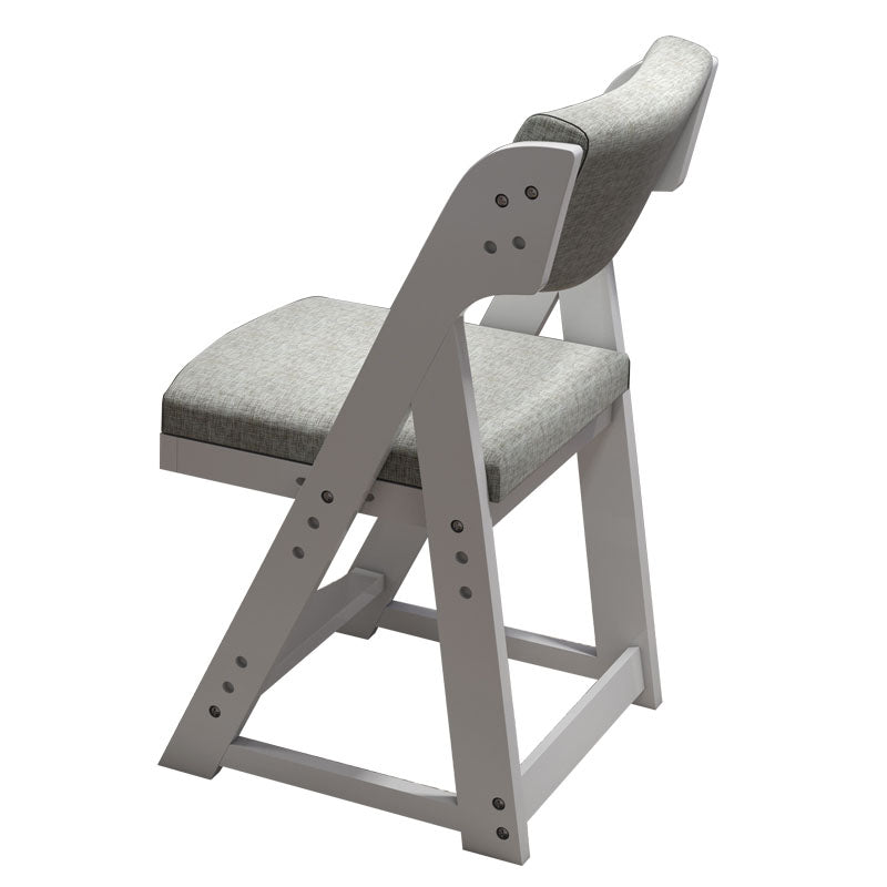 Contemporary Dining Chair Open Back Dining Armless Side Chair with Wooden Legs