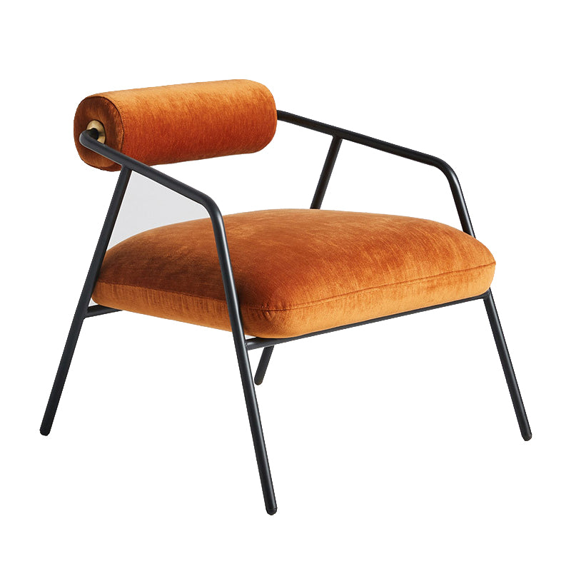 Open Back Arm Chair Industrial Style Metal Kitchen Dining Chair