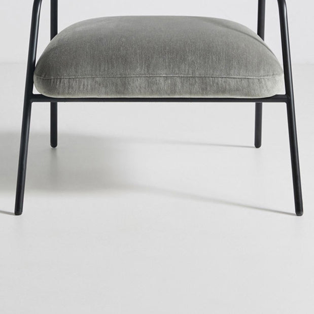 Open Back Arm Chair Industrial Style Metal Kitchen Dining Chair