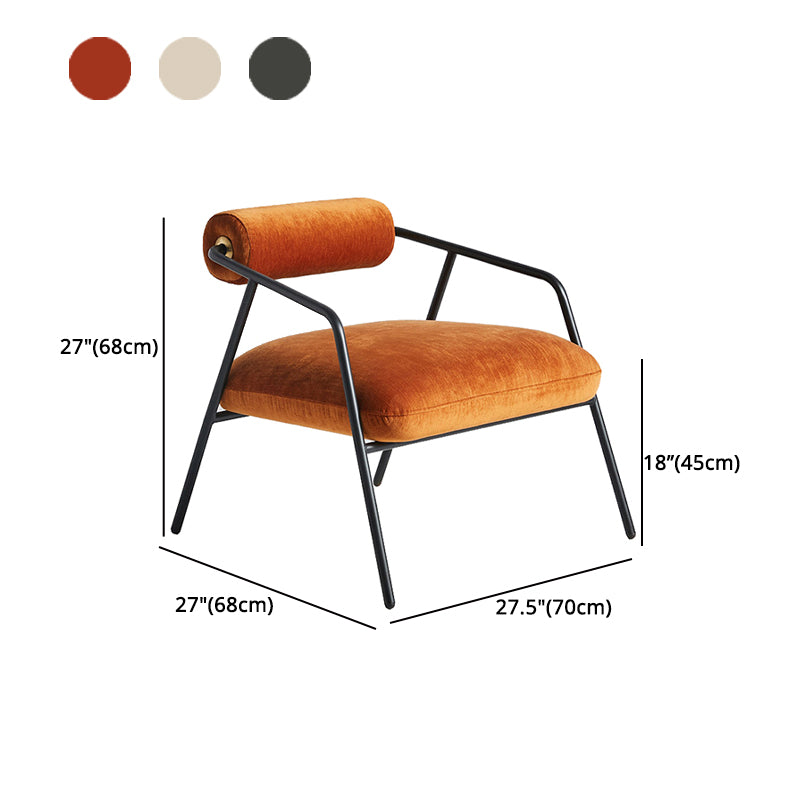 Open Back Arm Chair Industrial Style Metal Kitchen Dining Chair