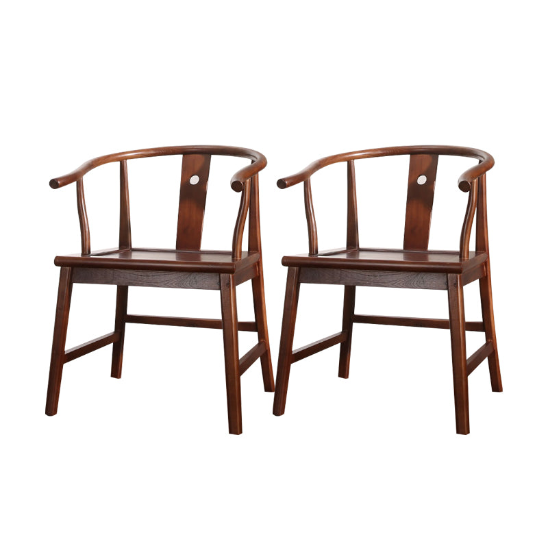 Traditional Dining Side Chair Arm Solid Wood Dining Side Chairs