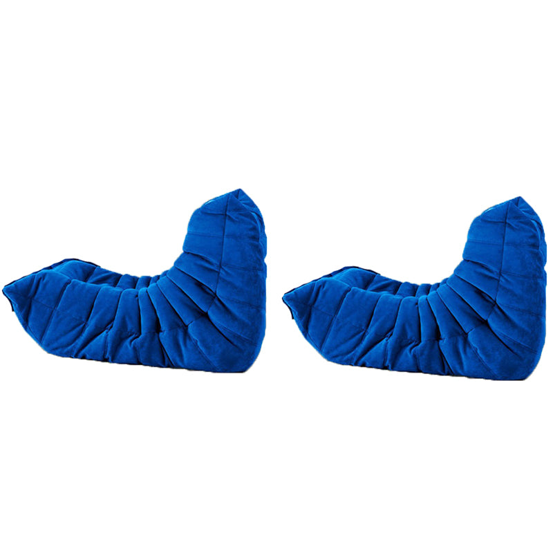 Mid-Century Modern Armless Accent Chair Microfiber Accent Room Chair for Living Room