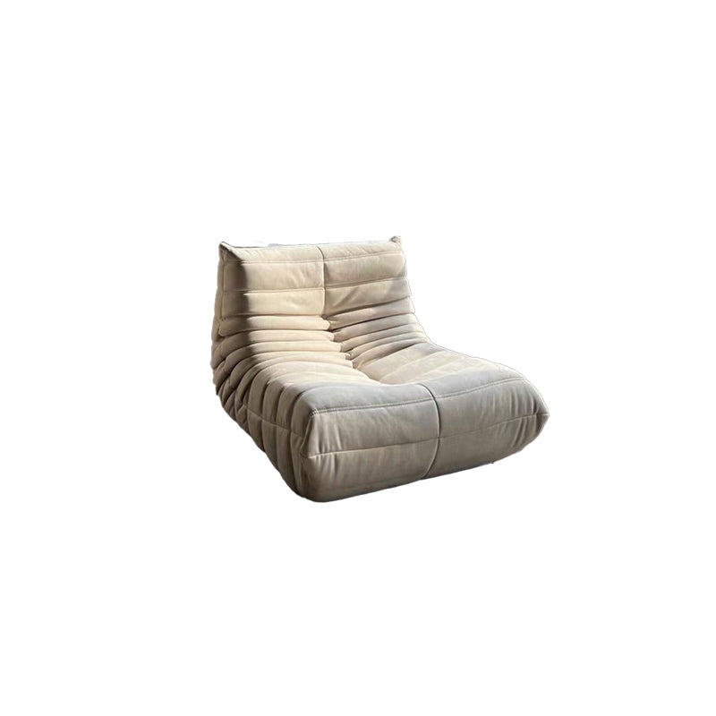 Mid-Century Modern Armless Accent Chair Microfiber Accent Room Chair for Living Room