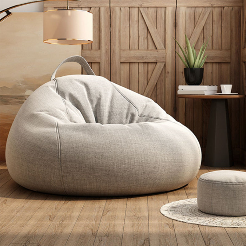 Contemporary Style Single Sofa Chair Fixed Back Armless Chair for Bedroom