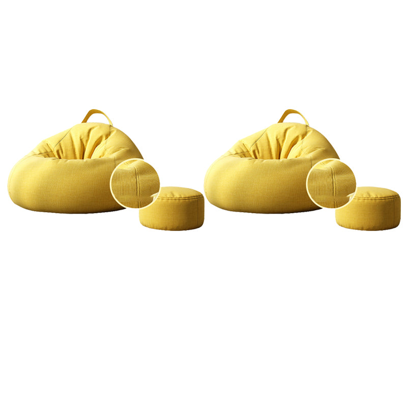 Contemporary Style Single Sofa Chair Fixed Back Armless Chair for Bedroom