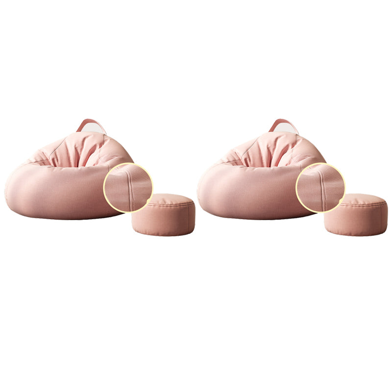 Contemporary Style Single Sofa Chair Fixed Back Armless Chair for Bedroom