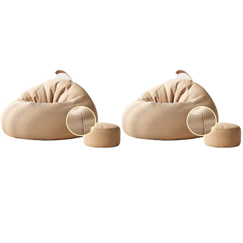 Contemporary Style Single Sofa Chair Fixed Back Armless Chair for Bedroom