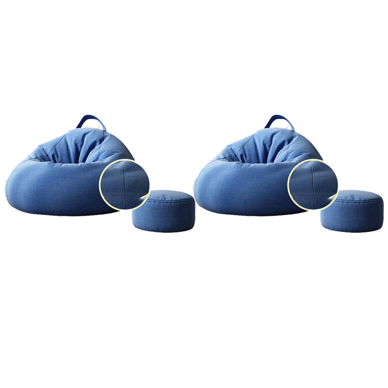 Contemporary Style Single Sofa Chair Fixed Back Armless Chair for Bedroom