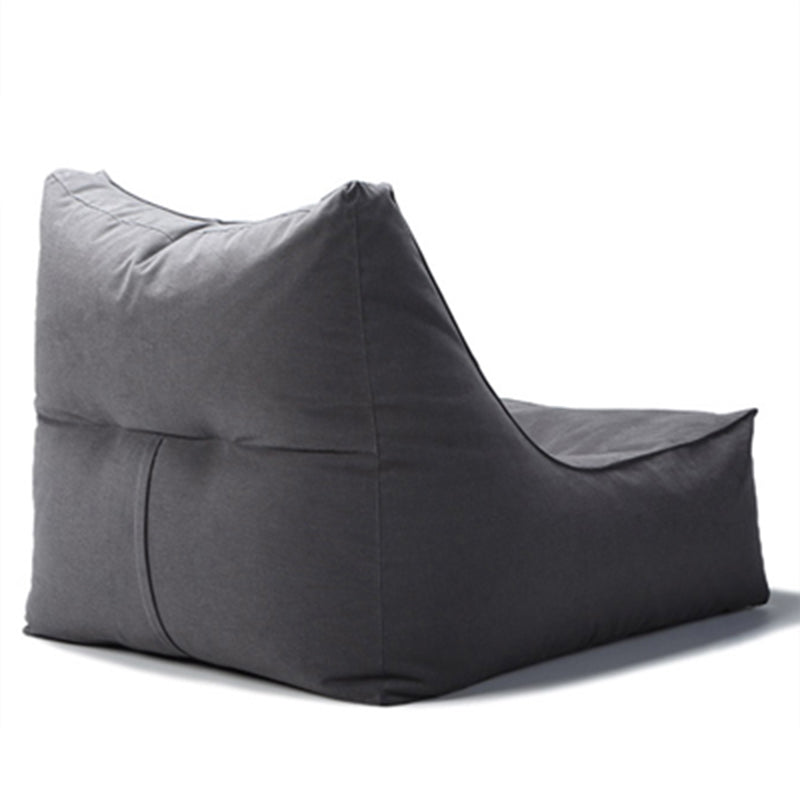 Nordic Style Living Room Fabric Armless with Ottoman Lounge Accent Chair