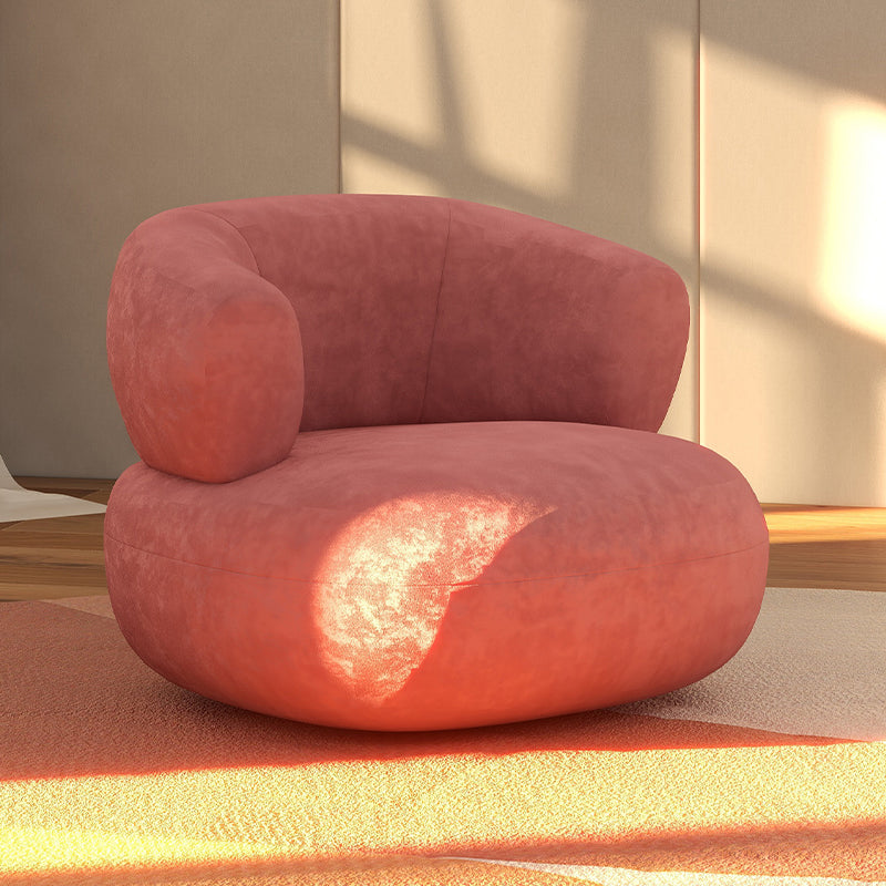 Mid-Century Modern Armless Accent Chair Leather Accent Room Chair for Living Room