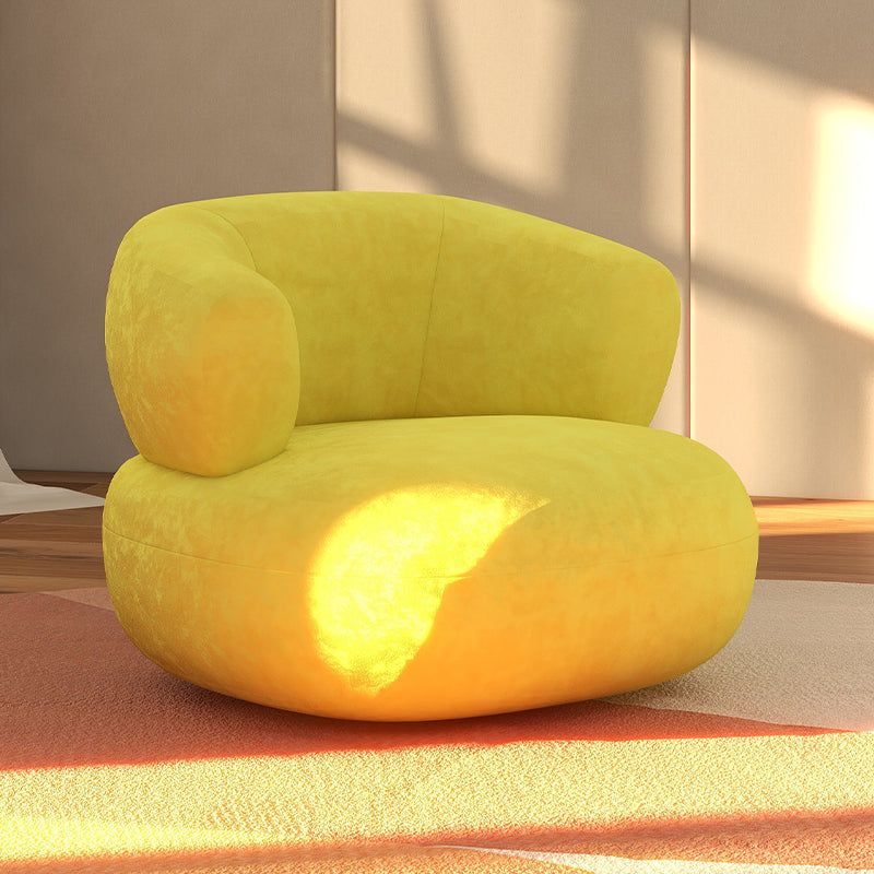 Mid-Century Modern Armless Accent Chair Leather Accent Room Chair for Living Room