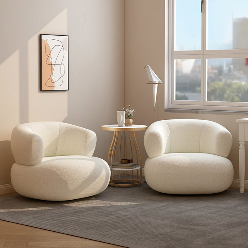 Mid-Century Modern Armless Accent Chair Leather Accent Room Chair for Living Room