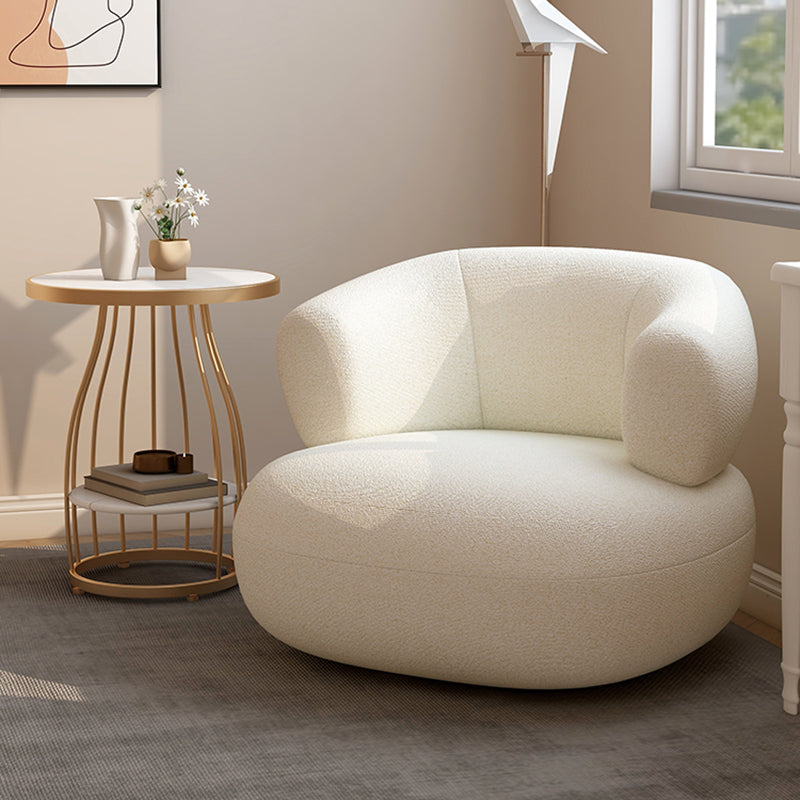 Mid-Century Modern Armless Accent Chair Leather Accent Room Chair for Living Room