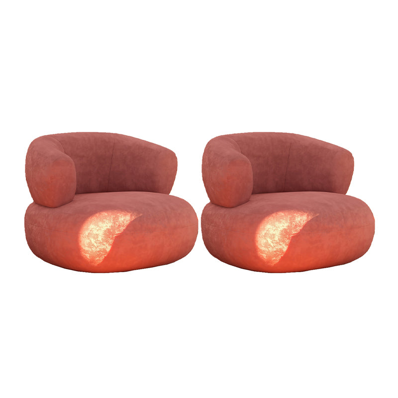 Mid-Century Modern Armless Accent Chair Leather Accent Room Chair for Living Room