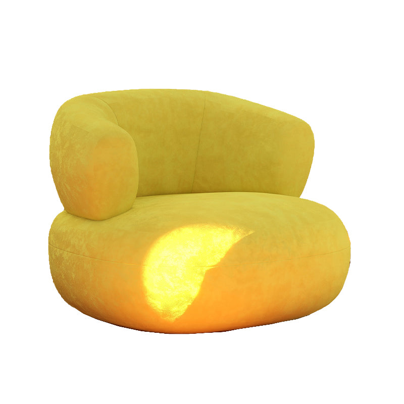 Mid-Century Modern Armless Accent Chair Leather Accent Room Chair for Living Room