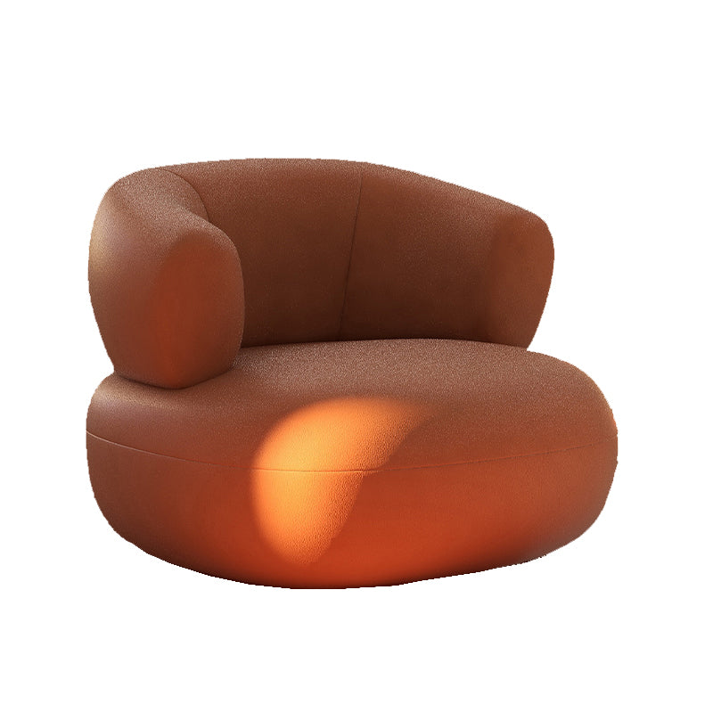 Mid-Century Modern Armless Accent Chair Leather Accent Room Chair for Living Room