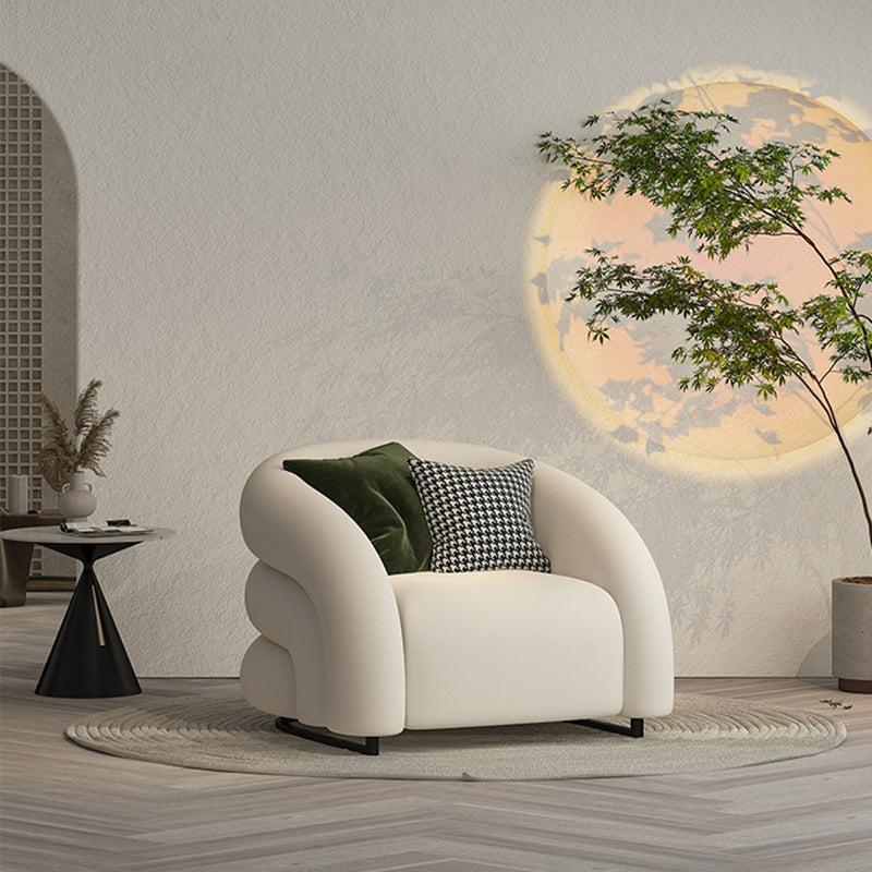 34.65" Wide Contemporary Style Single Sofa Chair Microfiber Arm Chair