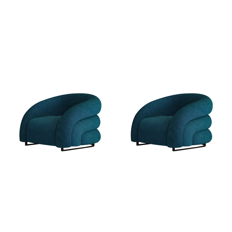 34.65" Wide Contemporary Style Single Sofa Chair Microfiber Arm Chair