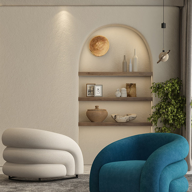 34.65" Wide Contemporary Style Single Sofa Chair Microfiber Arm Chair