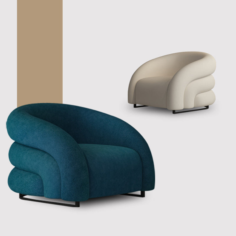 34.65" Wide Contemporary Style Single Sofa Chair Microfiber Arm Chair