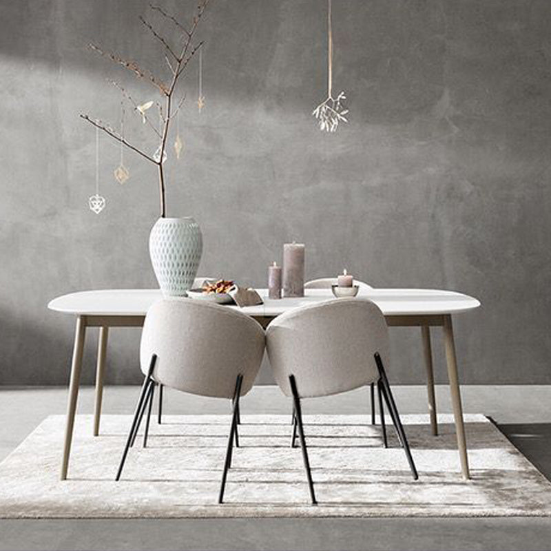 18.90" Wide Scandinavian Style Single Sofa Chair Fixed Back Armless Chair