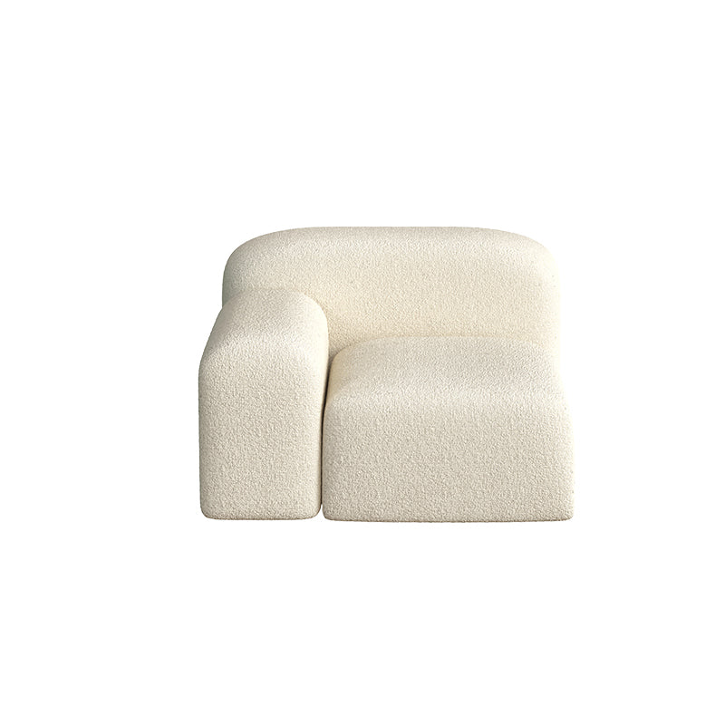 Wool Tight Back Sofa 39.37"W * 25.59" H in White for Living Room