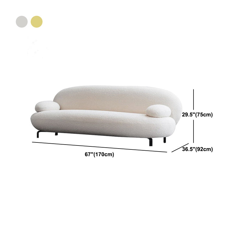 39.53 inch High Contemporary Sofa Recessed Arm Standard Sofa