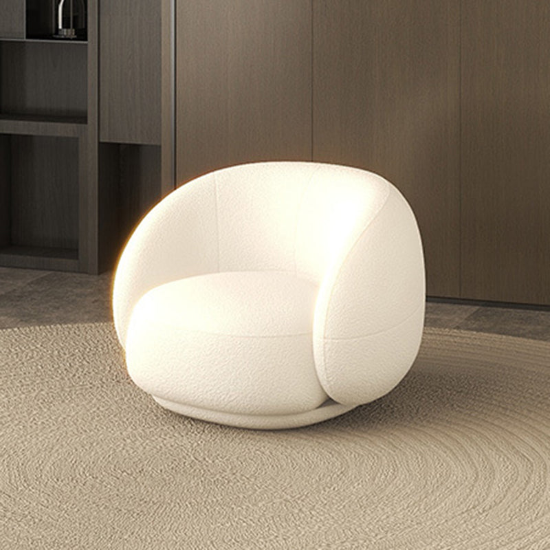 23.62 Inch Tall Contemporary Curved Sloped Sofa for Living Room