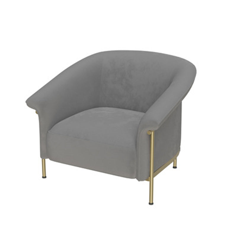 Contemporary Curved SofaWool Recessed Arm Sofa 35.43 inch Wide