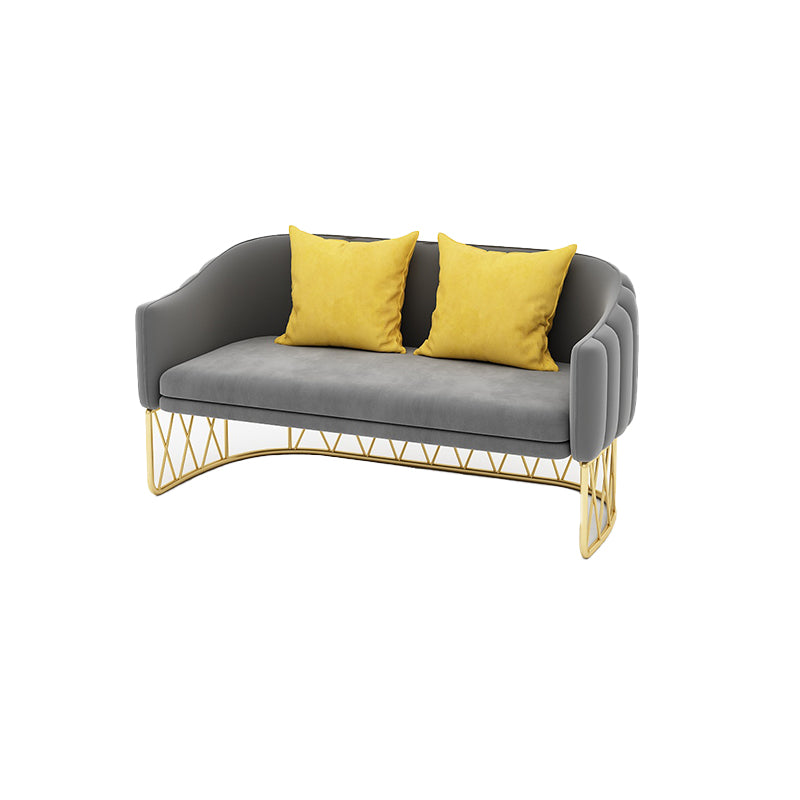 Modern Sloped Arm Sofa with Tight Back and Single Cushion Seat