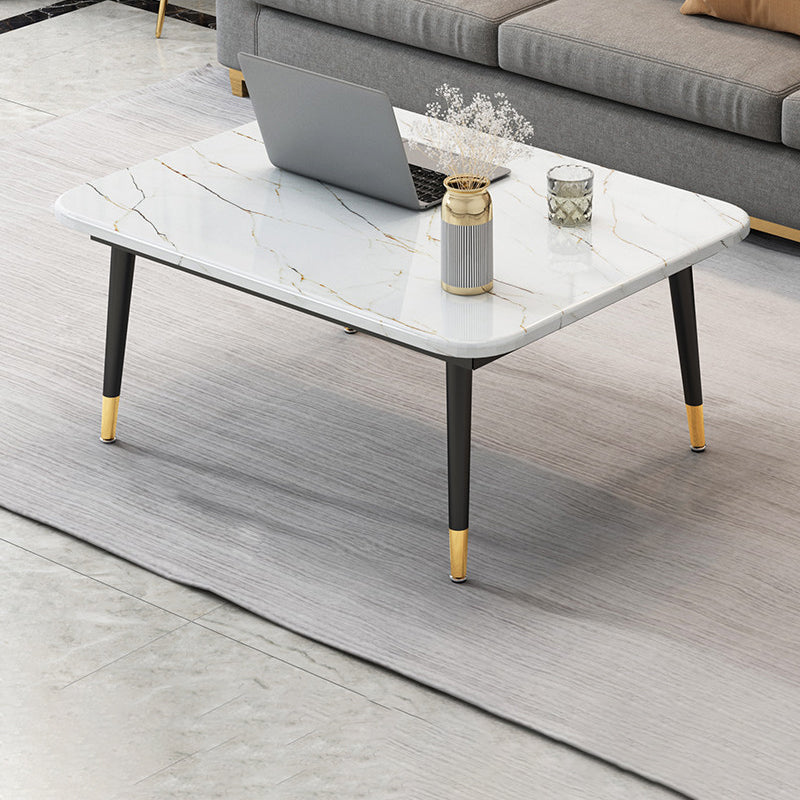 Four Legs Coffee Table Modern Minimalist Coffee Table for Living Room