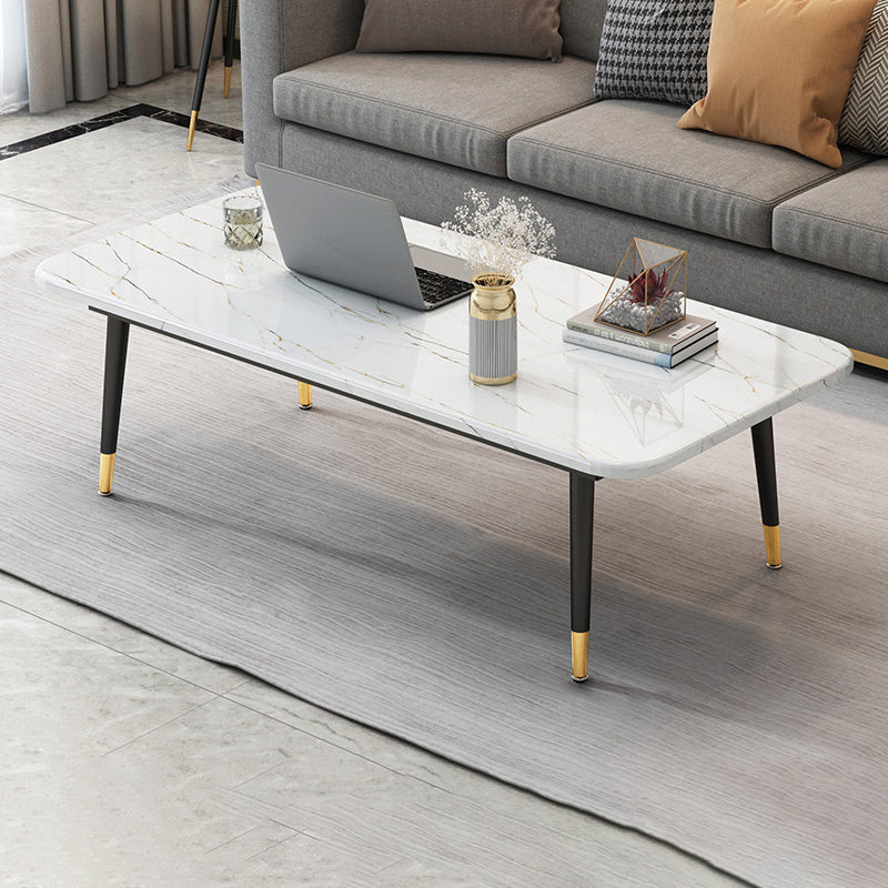 Four Legs Coffee Table Modern Minimalist Coffee Table for Living Room