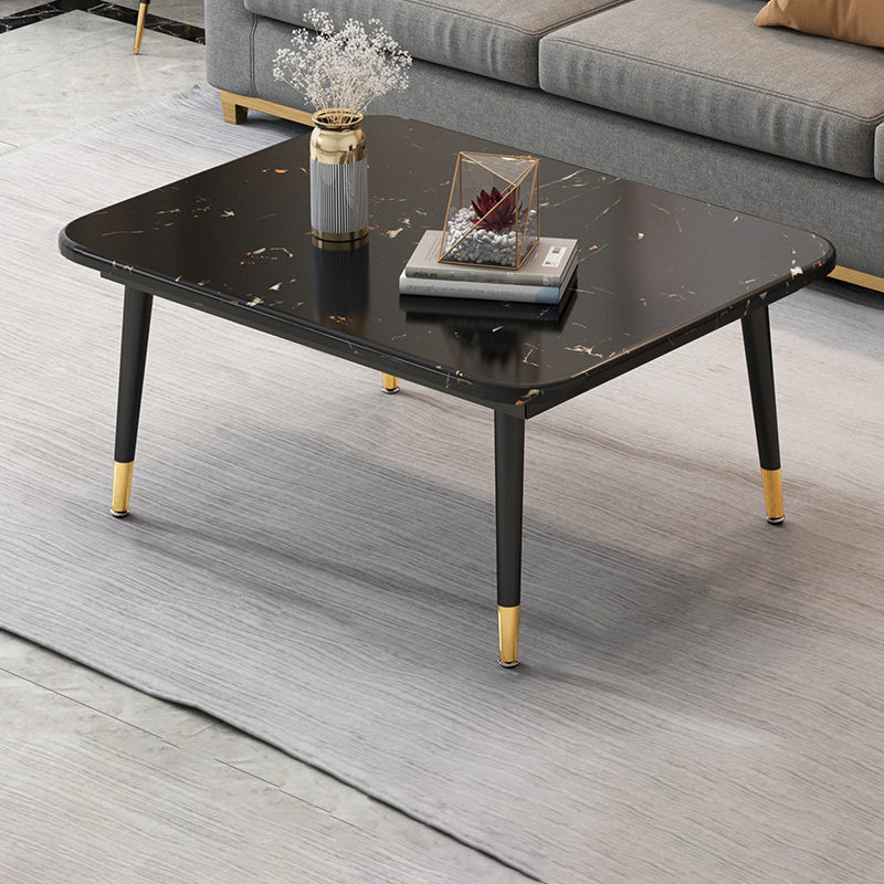 Four Legs Coffee Table Modern Minimalist Coffee Table for Living Room