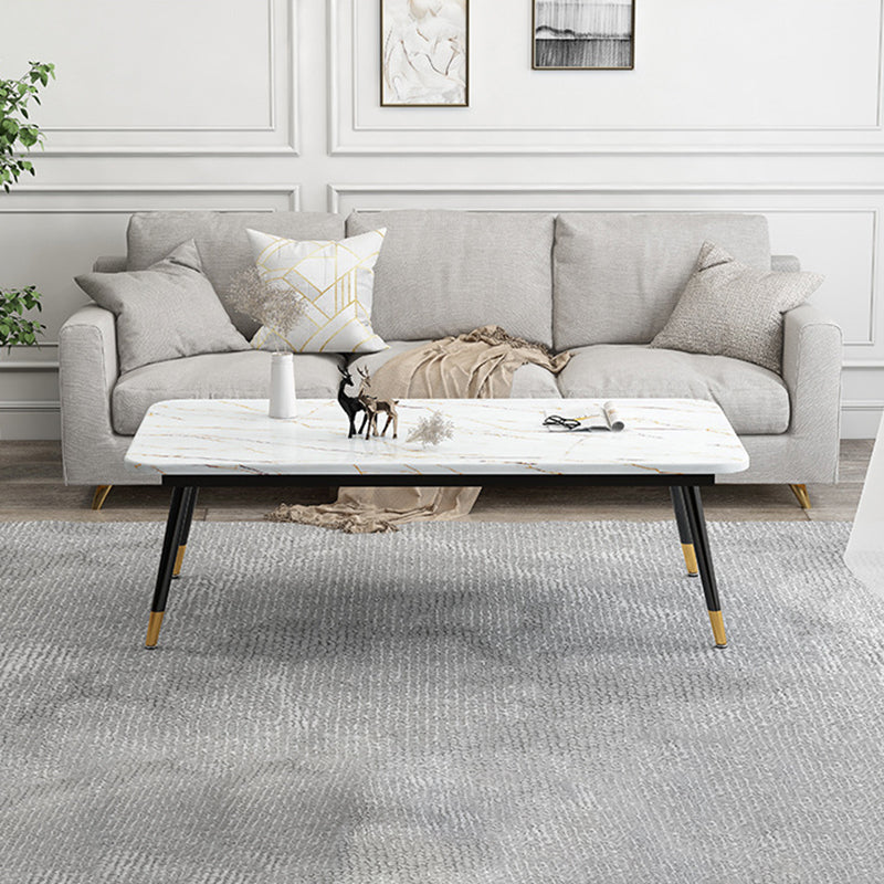 Four Legs Coffee Table Modern Minimalist Coffee Table for Living Room