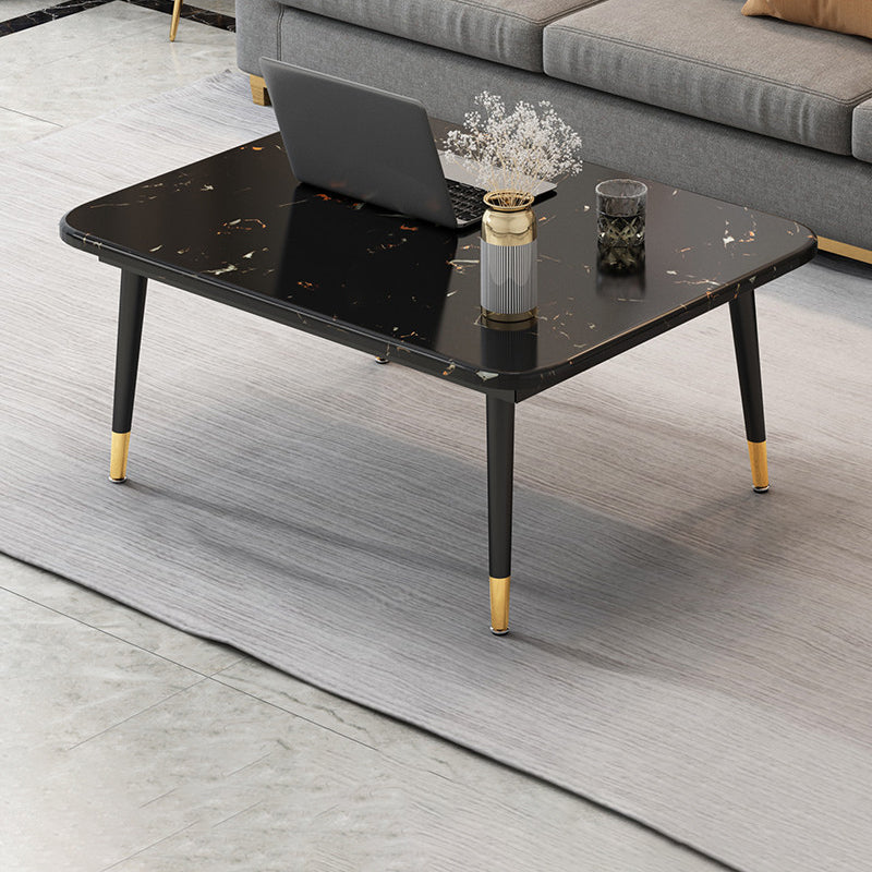 Four Legs Coffee Table Modern Minimalist Coffee Table for Living Room