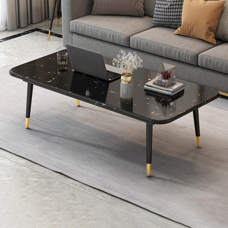 Four Legs Coffee Table Modern Minimalist Coffee Table for Living Room