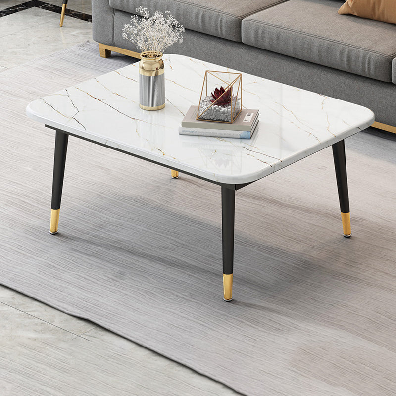 Four Legs Coffee Table Modern Minimalist Coffee Table for Living Room