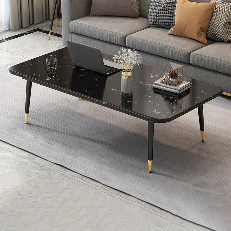 Four Legs Coffee Table Modern Minimalist Coffee Table for Living Room