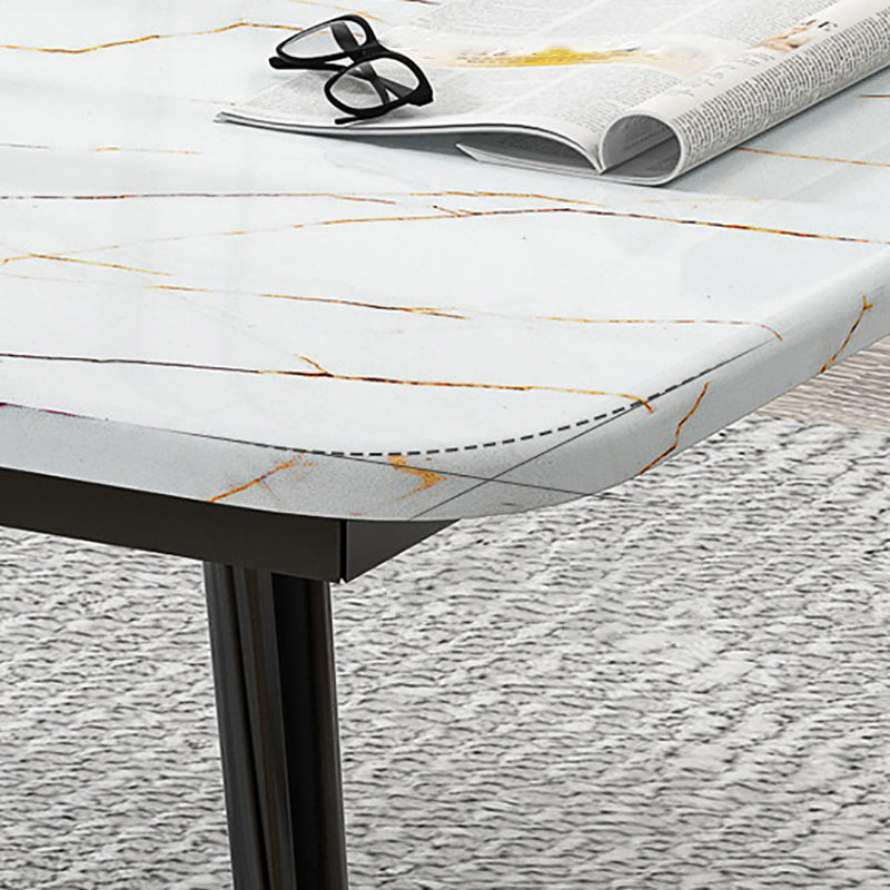 Four Legs Coffee Table Modern Minimalist Coffee Table for Living Room