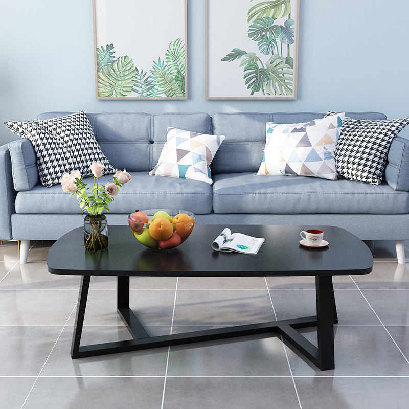 Cross Legs Coffee Table Rectangle Coffee Table for Living Room