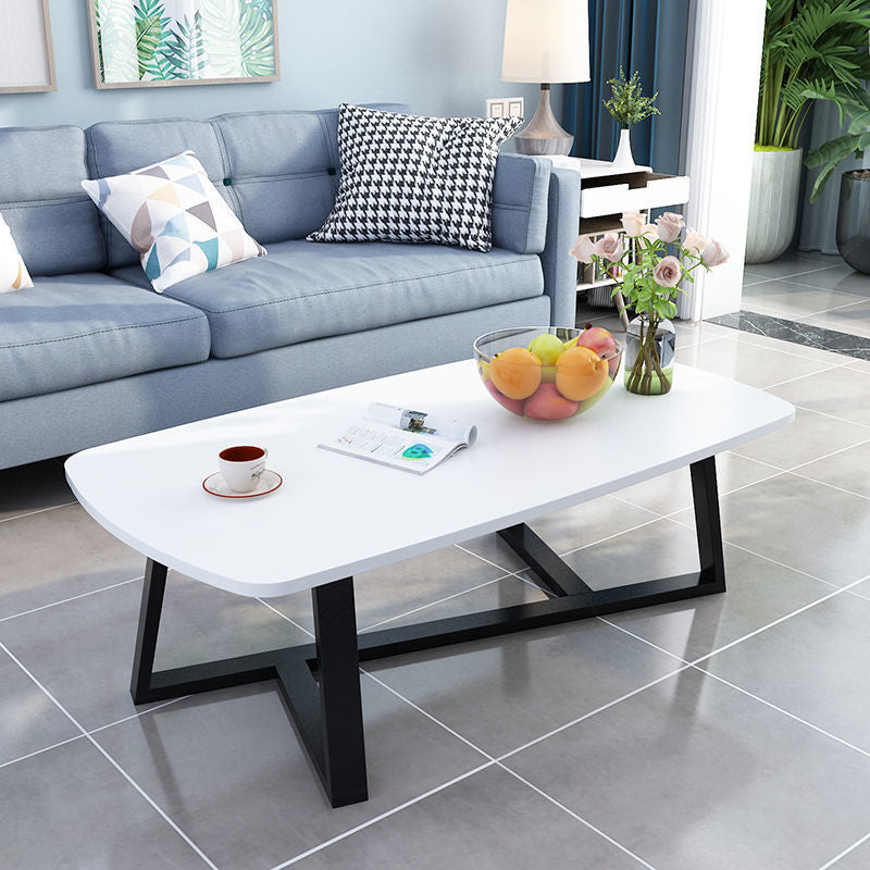Cross Legs Coffee Table Rectangle Coffee Table for Living Room