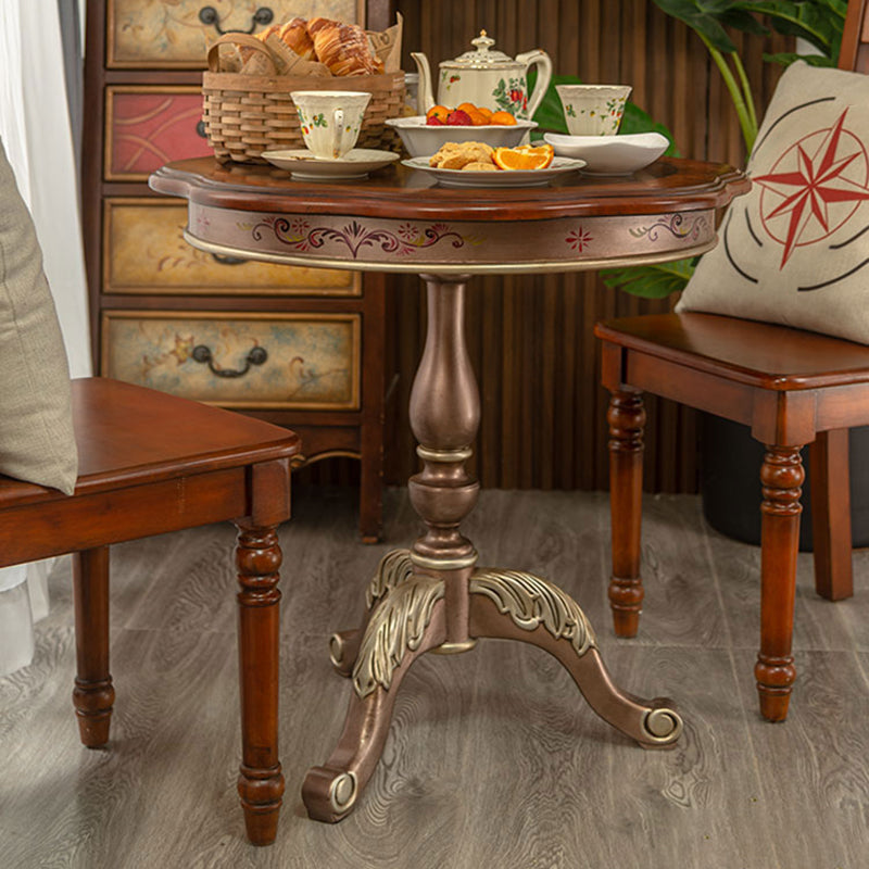 French Country Distressed Cocktail Table Wooden Coffee Table for Home