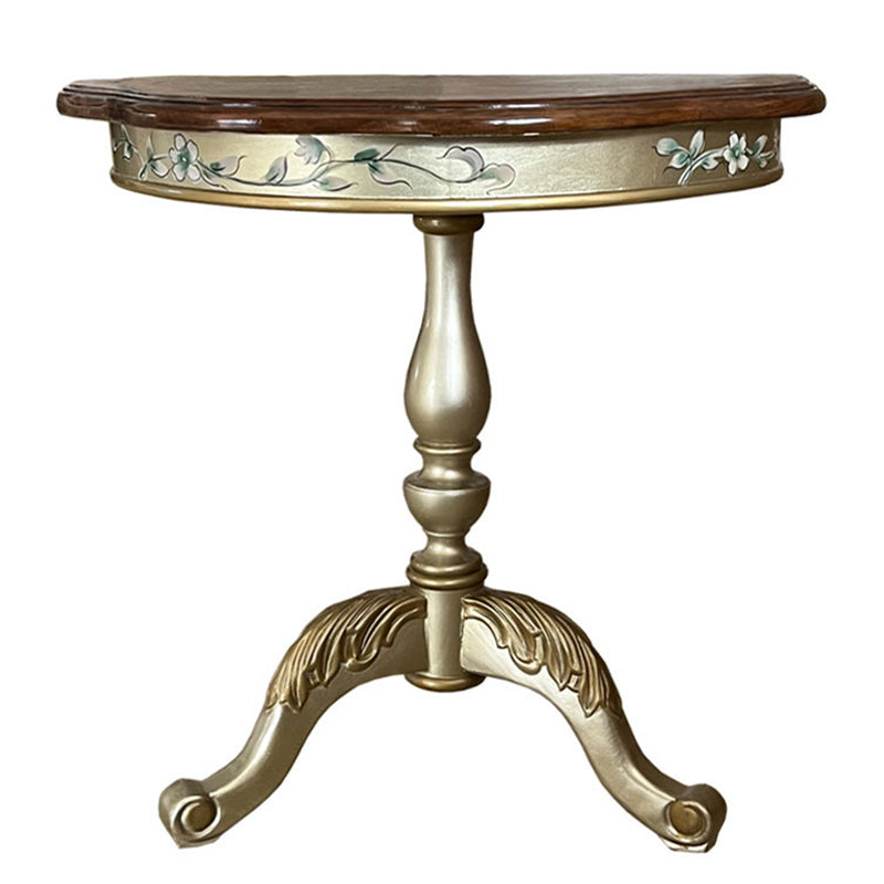 French Country Distressed Cocktail Table Wooden Coffee Table for Home