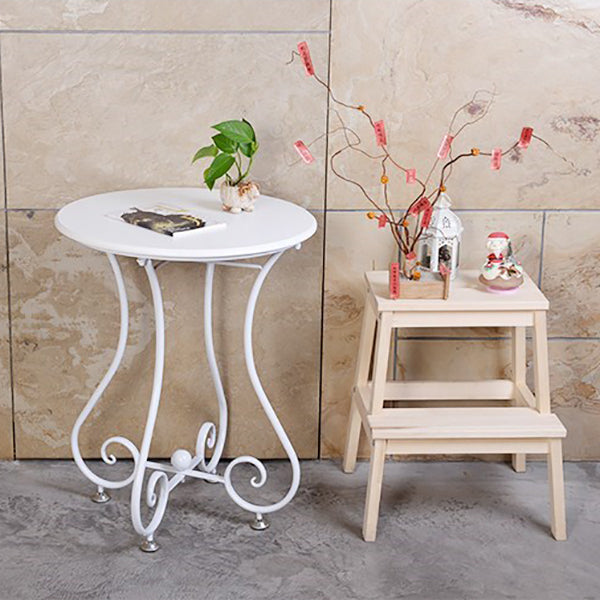 Iron Geometric Coffee Table Round Modern Minimalist Coffee Table