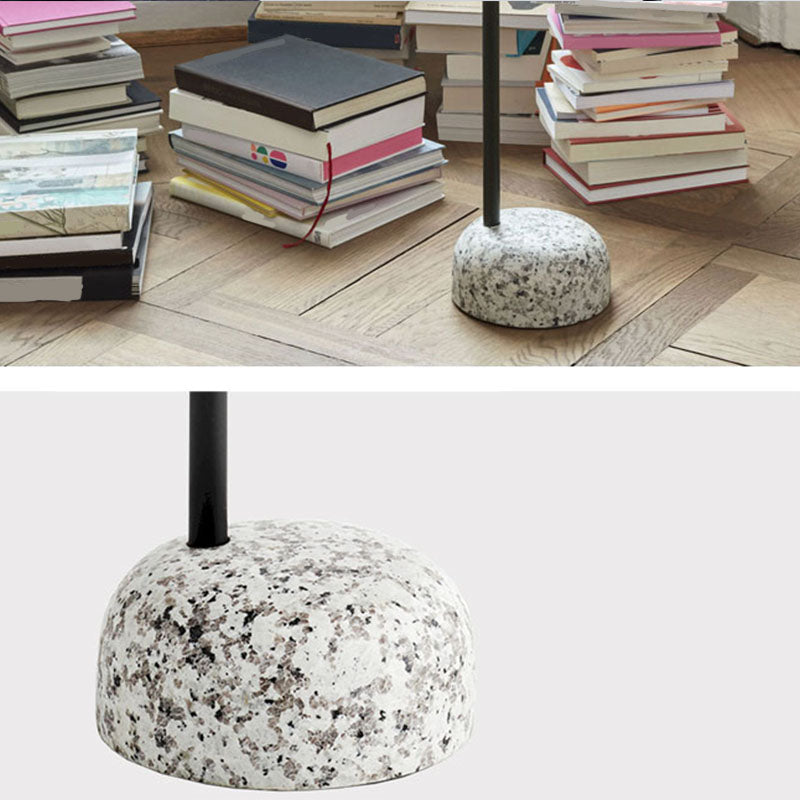 27" H x 14" W x 14" D Mid-Century Steel Round Top Side Table Pedestal End Table