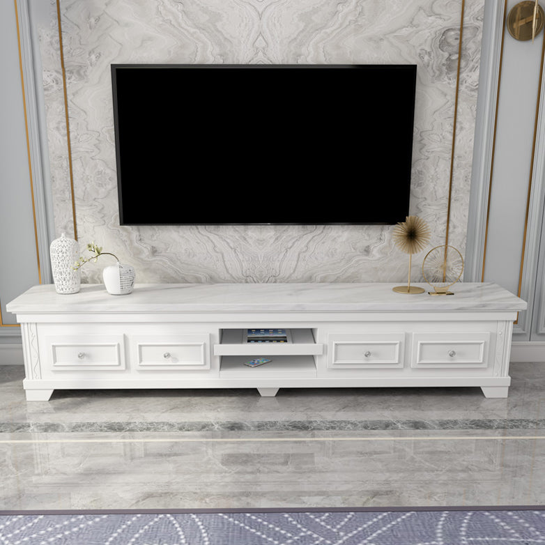 Sintered Stone Enclosed TV Storage Modern TV Cabinet with Glide Drawers